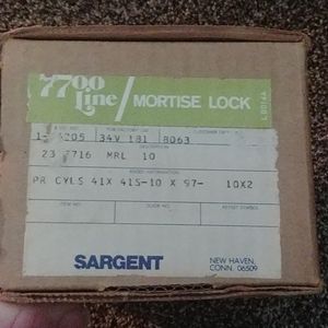 New Sargent motorized door lock and mount